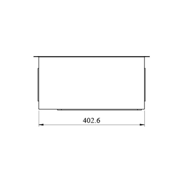 سینک توکار باکسی تک لگن A4040 کن