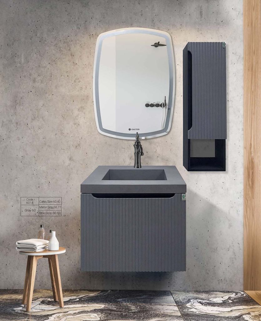 روشویی کاکتوس مدل Gray 60 کد 6014