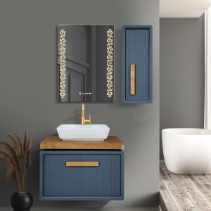 روشویی کاکتوس مدل 80 isatis رنگ طوسی کد 6017