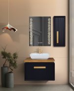 روشویی کاکتوس مدل 80 isatis رنگ مشکی کد 6017