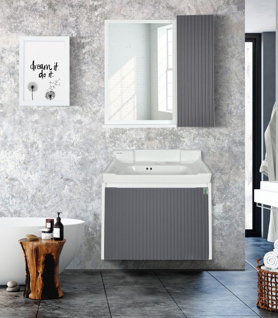 روشویی کاکتوس مدل Magnolia 60 رنگ طوسی کد 6025