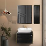 روشویی کاکتوس مدل Robina 60 رنگ مشکی کد 6026