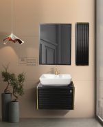 روشویی کاکتوس مدل Robina 60 رنگ مشکی کد 6026