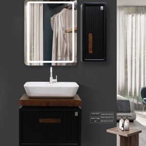 روشویی کابینتی کاکتوس مدل Isatis Finger 60 مشکی کد 6027