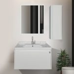 روشویی کاکتوس مدل Magnolia 80 رنگ سفید کد 6030