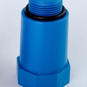 درپوش پایه بلند پلاستیکی آبی 1/2 برند آذین