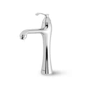 شیر روشویی شودر پایه بلند مدل کلاسیک کروم