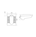 توالت زمینی گاتریا gatria مدل اورانوس گود