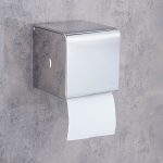 جای دستمال توالت باکسی کوچک برند اسمارت رنگ کروم