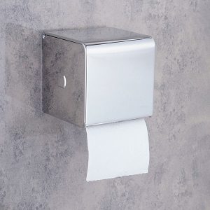 جای دستمال توالت باکسی کوچک برند اسمارت رنگ کروم