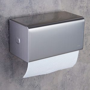 جای دستمال توالت رول بلند باکسی برند اسمارت رنگ کروم مات (خشدار)