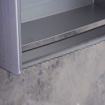 جای دستمال توالت رول بلند باکسی برند اسمارت رنگ کروم مات (خشدار) - تصویر 3