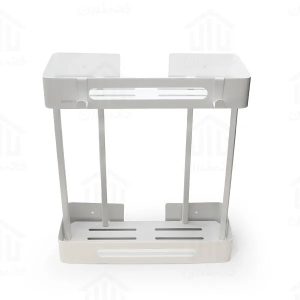 استند مستطیل دو طبقه حمام اسمارت (کد ۲۰۲۲) رنگ سفید