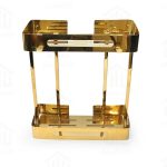 استند مستطیل دو طبقه حمام اسمارت (کد ۲۰۲۲) رنگ طلایی