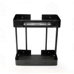 استند مستطیل دو طبقه حمام اسمارت (کد ۲۰۲۲) رنگ مشکی