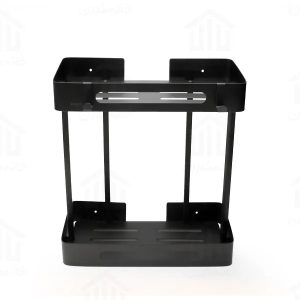 استند مستطیل دو طبقه حمام اسمارت (کد ۲۰۲۲) رنگ مشکی