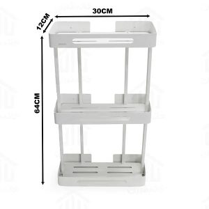 استند مستطیل سه طبقه حمام اسمارت (کد ۲۰۲3) رنگ سفید