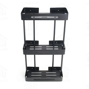 استند مستطیل سه طبقه حمام اسمارت (کد ۲۰۲3) رنگ مشکی
