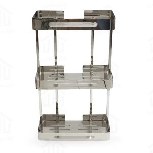 استند مستطیل سه طبقه حمام اسمارت (کد ۲۰۲3) رنگ کروم