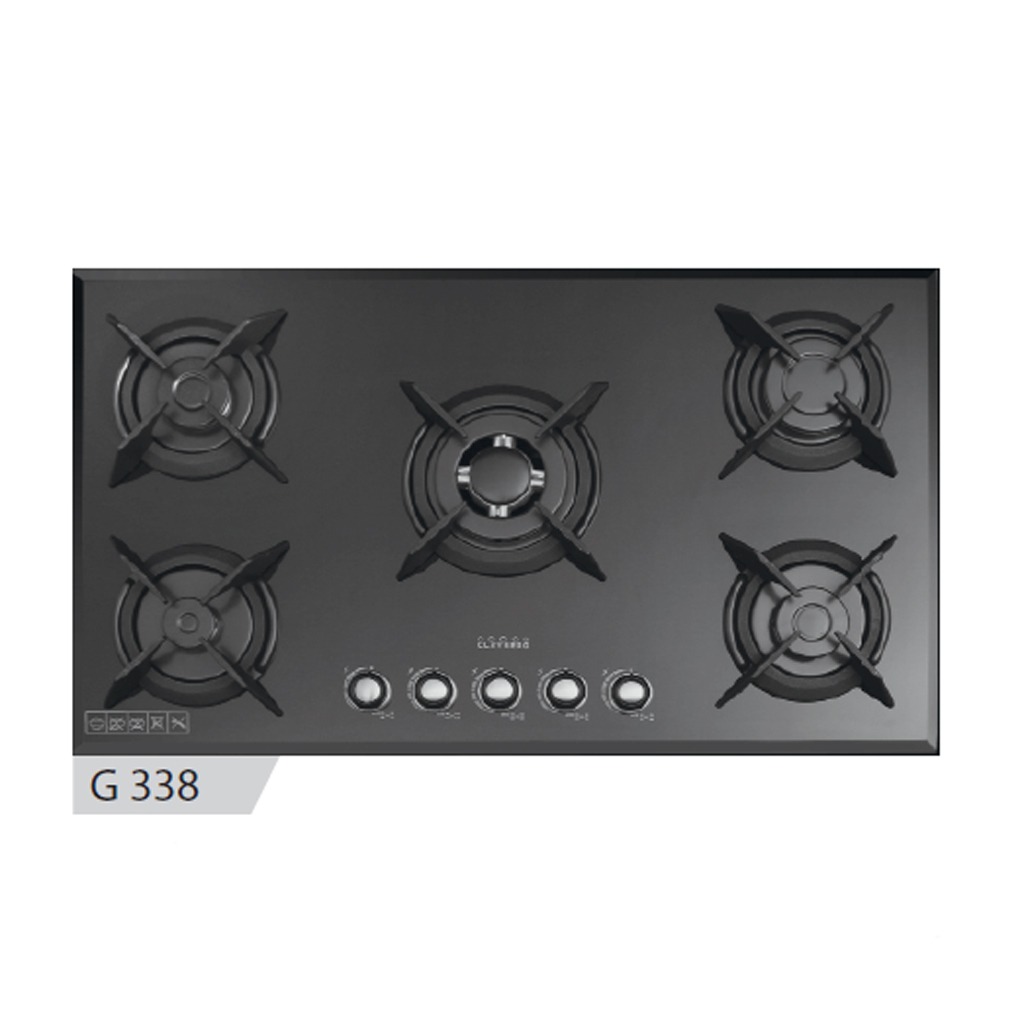 اولوله اجاق گاز کلایبرگ 5 شعله شیشه ای مدل G338